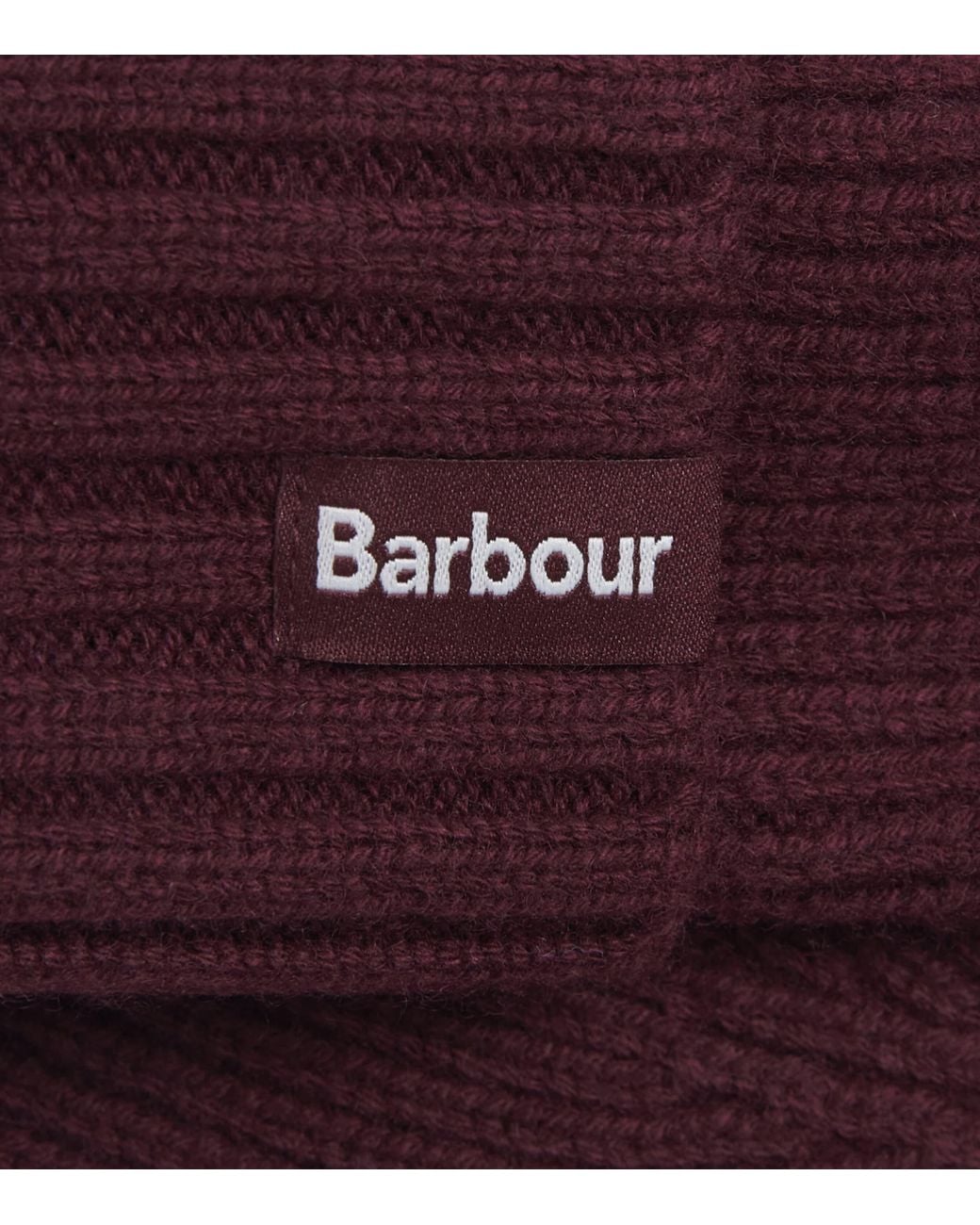 Barbour Red Wool-Cashmere Danforth Beanie for men