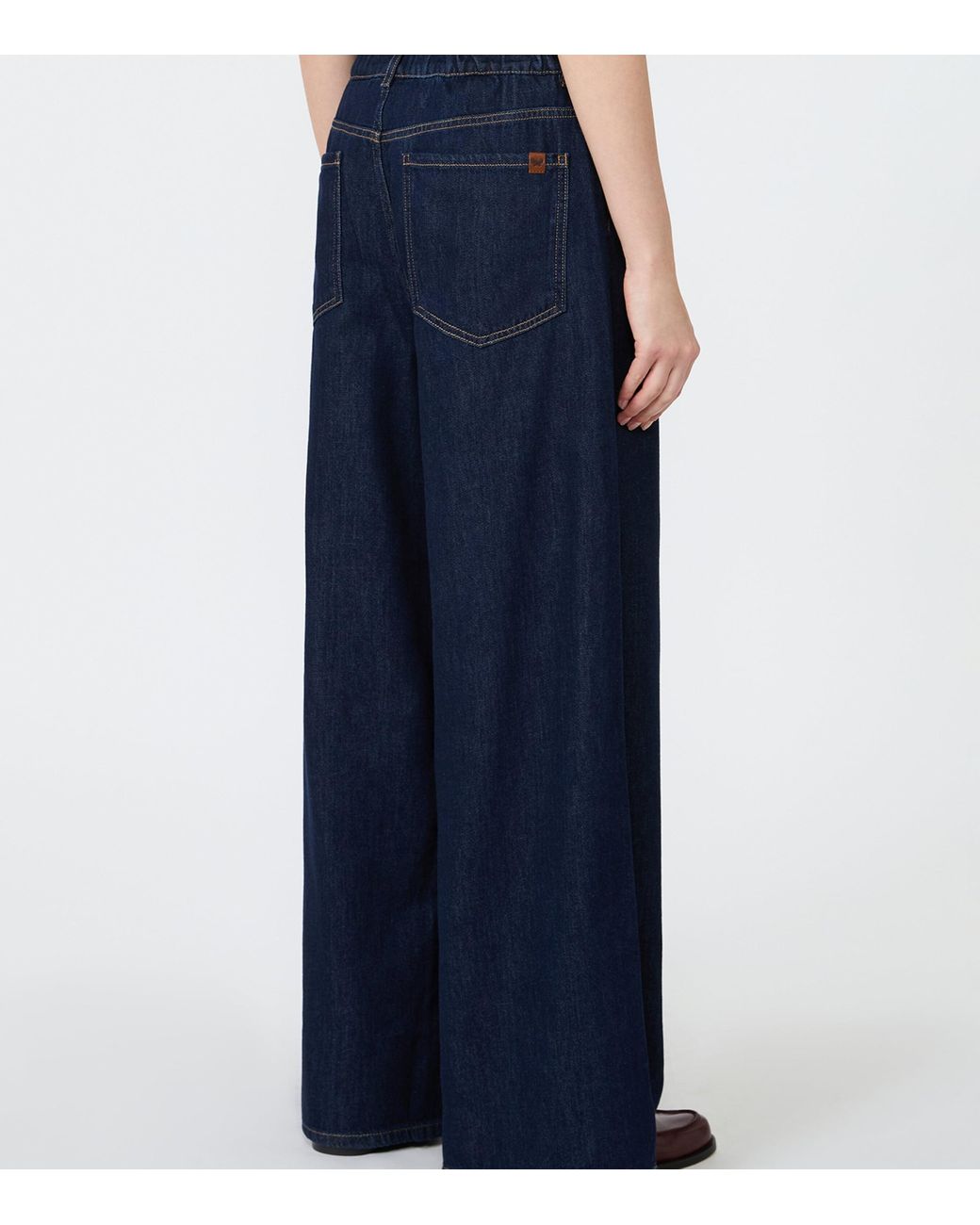 Weekend by Maxmara Blue High-Rise Wide-Leg Jeans