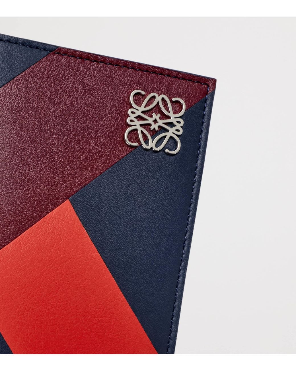 Loewe Blue Leather Anagram Passport Cover