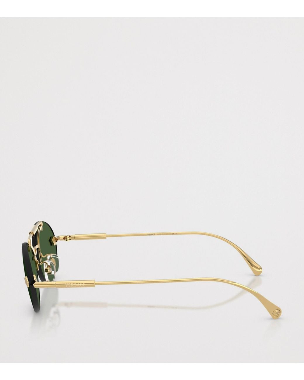 Versace Green Metal Ve2295 Oval Sunglasses