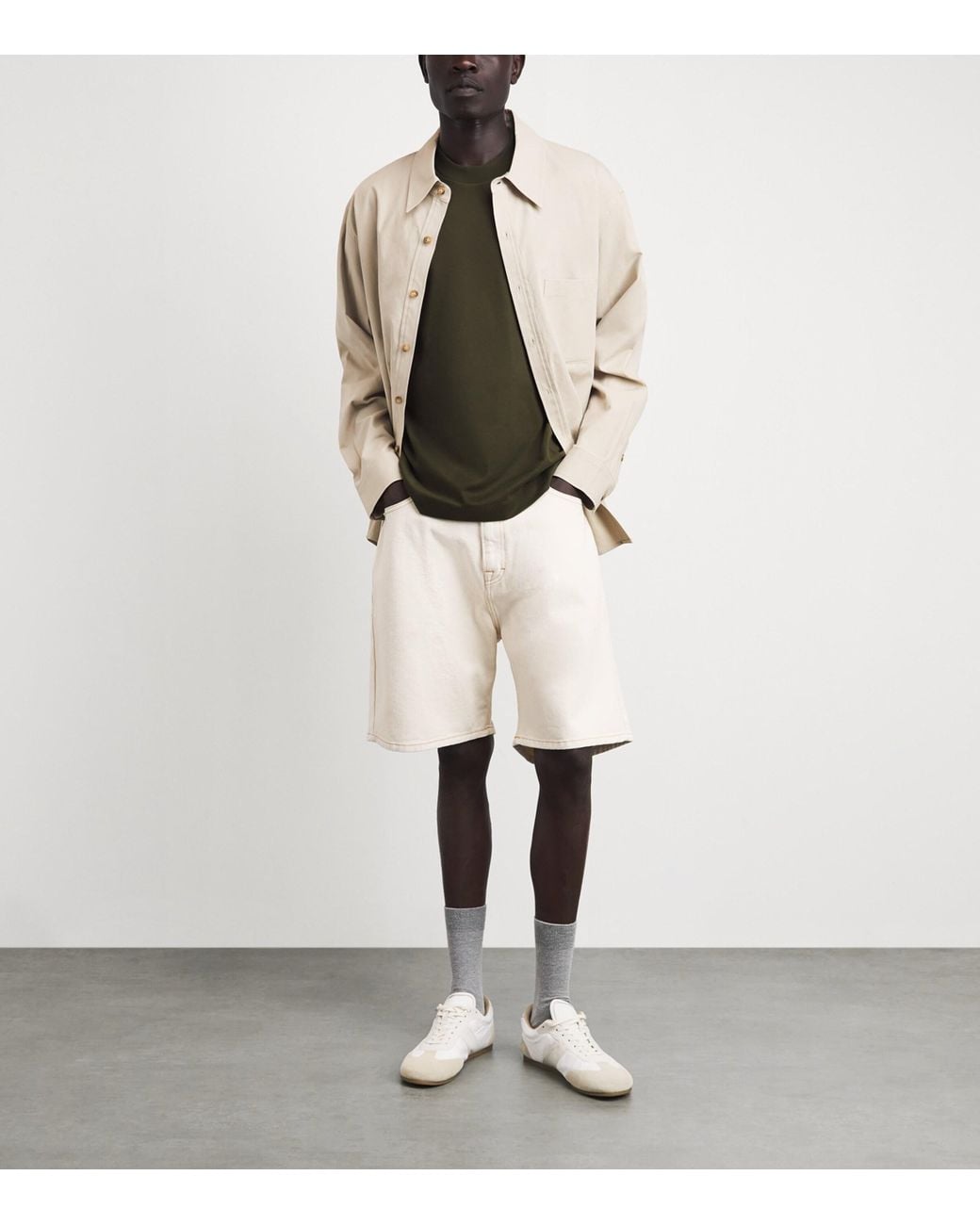 Sunspel Green Supima Cotton Heavyweight T-Shirt