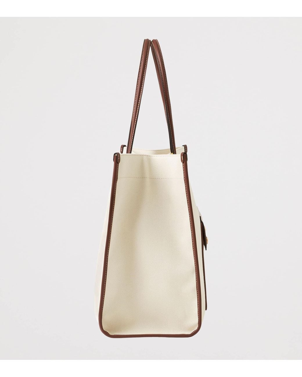 Burberry White Small Freya Tote Bag
