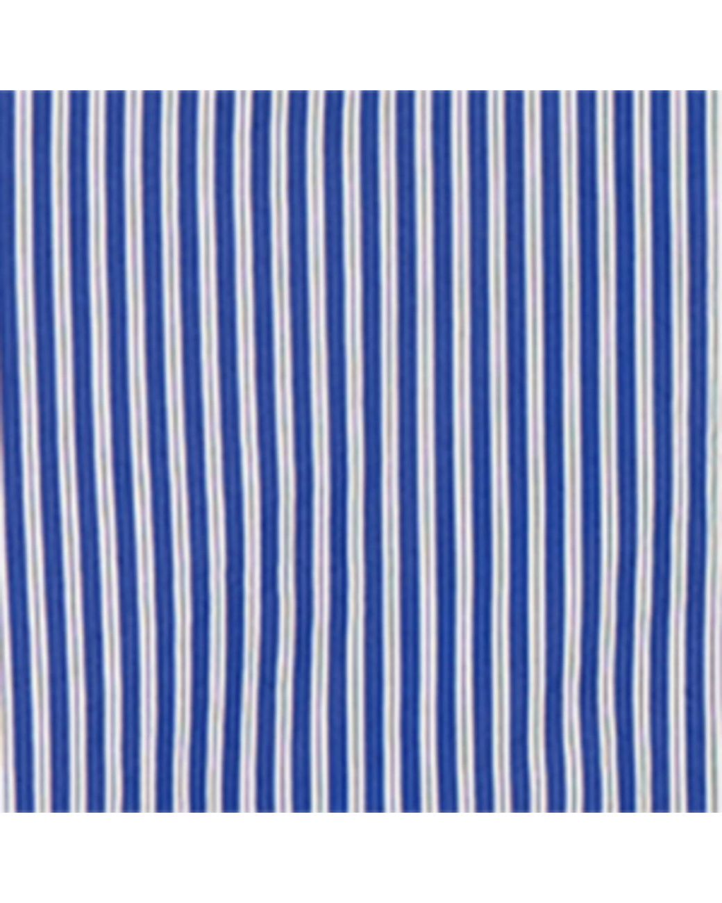 Balenciaga Blue Cotton-Blend Striped Shirt for men