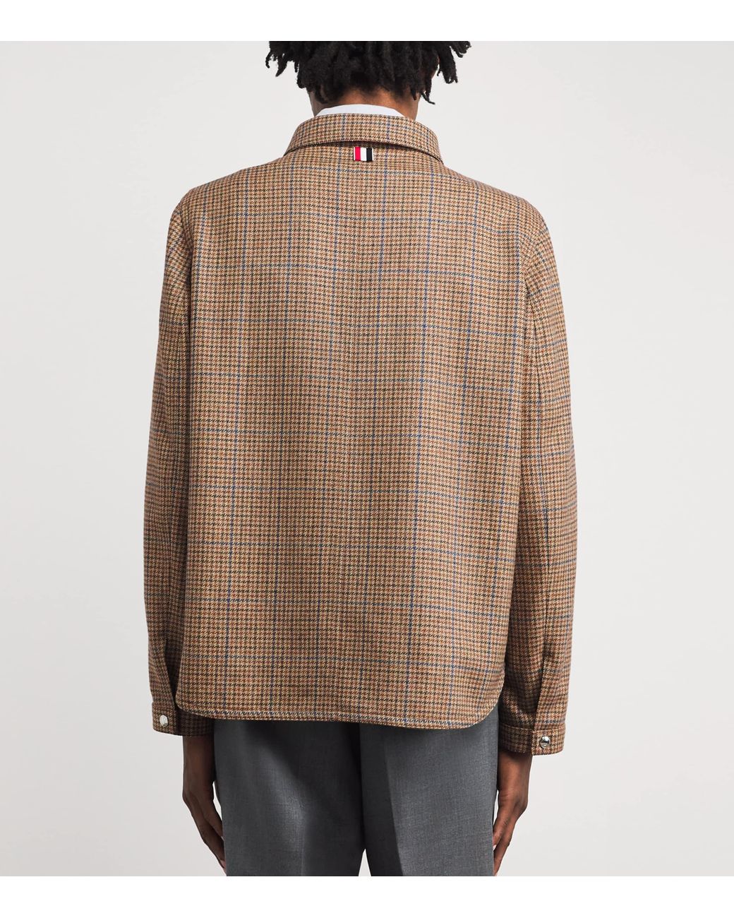 Thom Browne Brown Wool Snap Utility Jacket for men