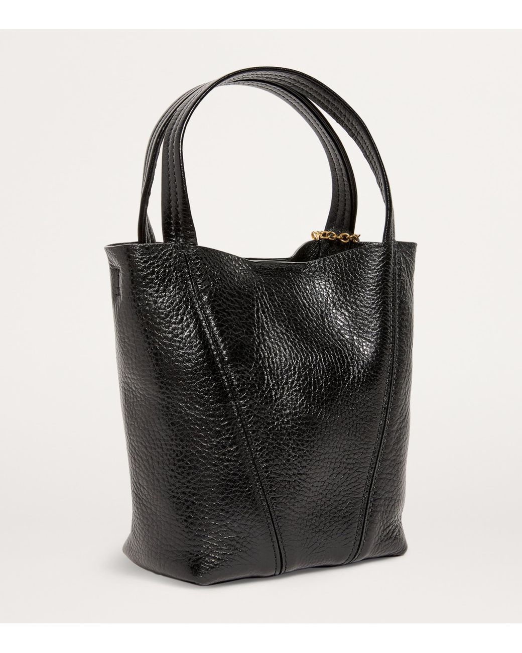 Chloé Black Small Calfskin Spin Tote Bag
