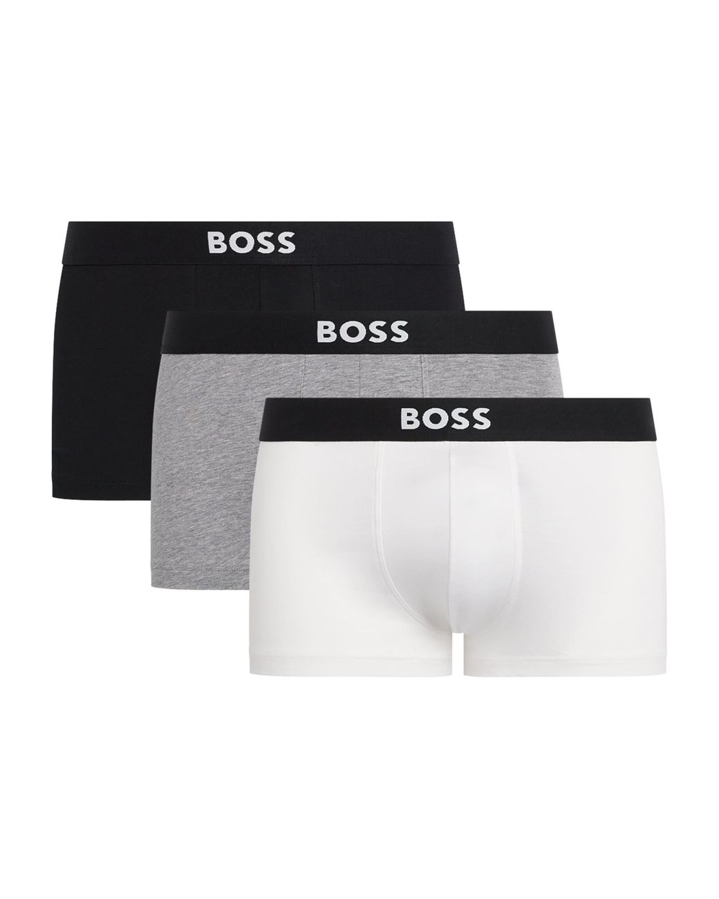 Boss Black Stretch-Organic Cotton Trunks for men