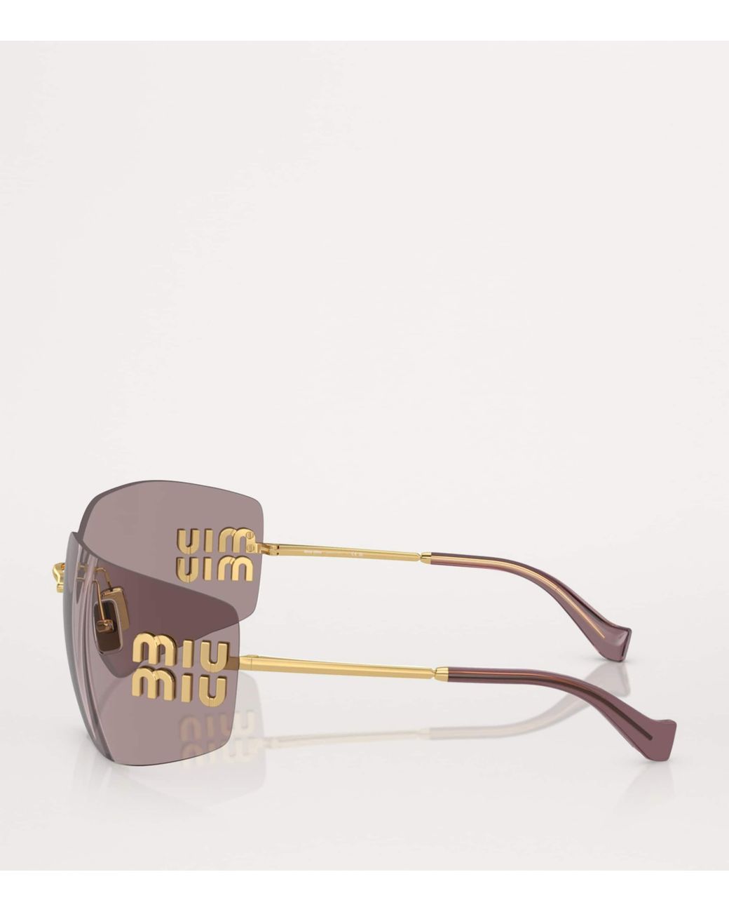Miu Miu Gray Mu 54Ys Gld Shn Brn