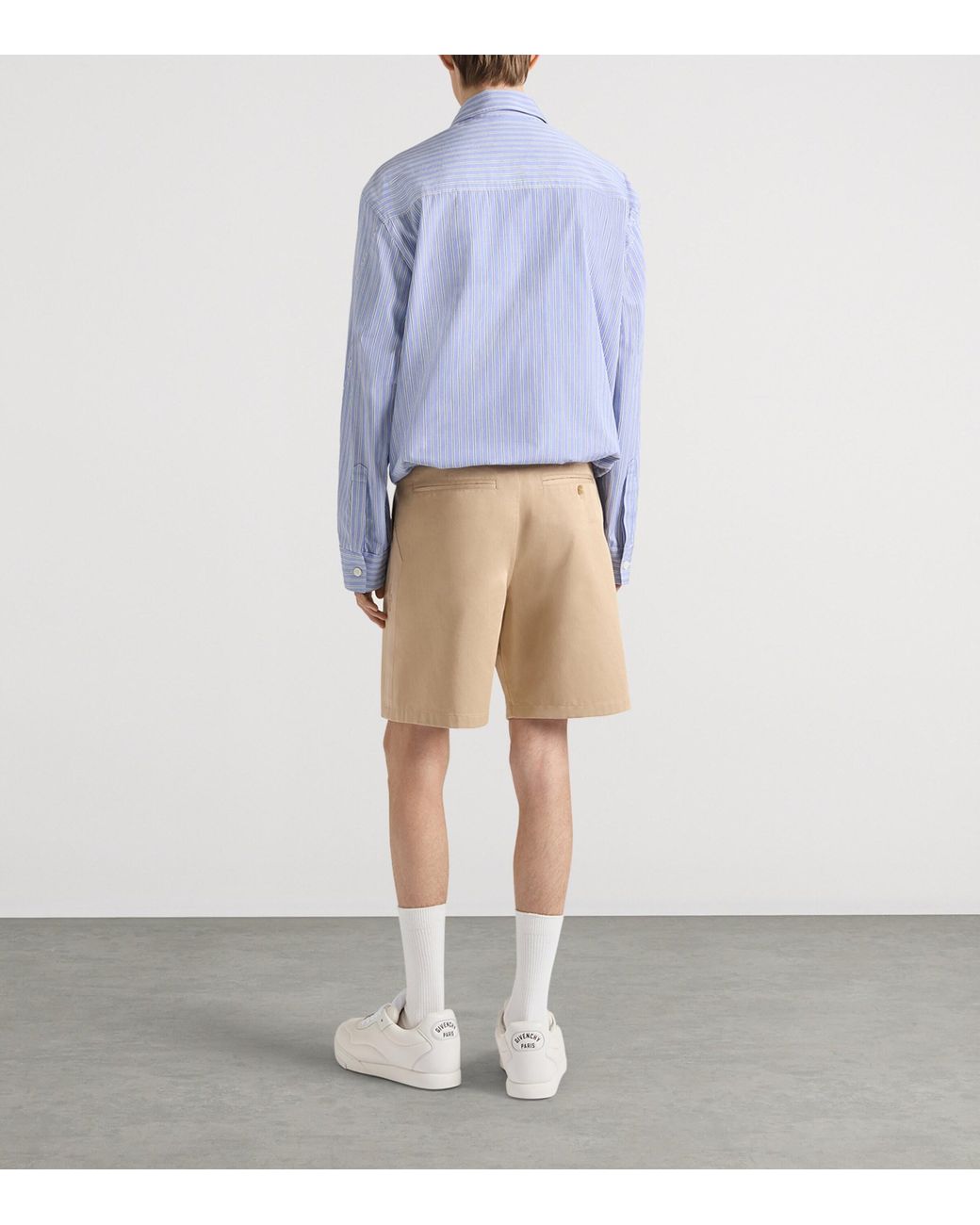 Givenchy Blue Cotton Stripe Jacket for men