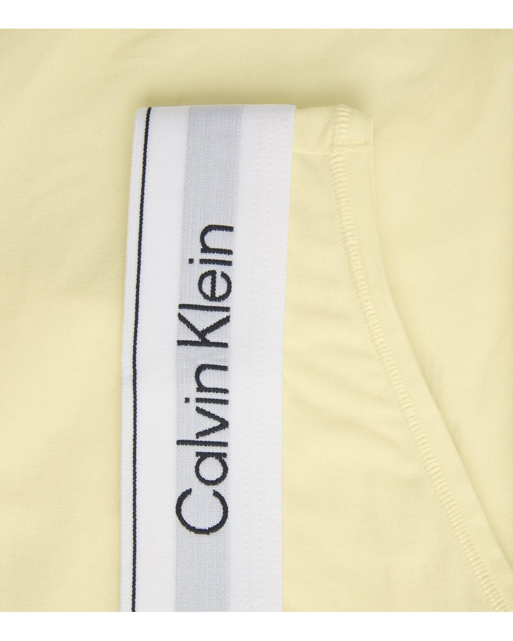Calvin Klein White Cotton-Blend Icon Thong