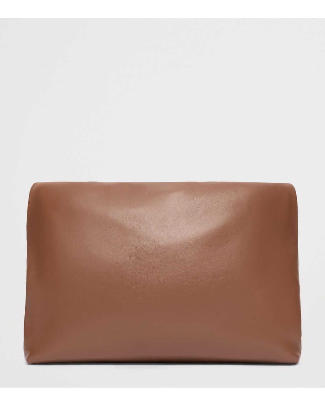 Weekend by Maxmara Brown Ram Leather Pasticcino Clutch Bag