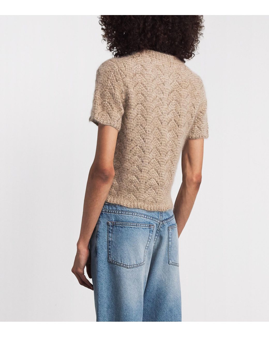 FRAME Natural The Lurex Sweater