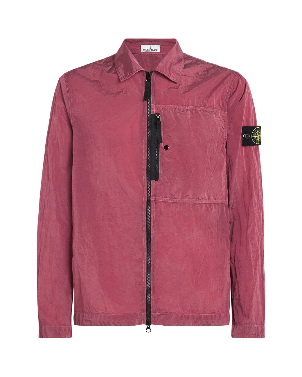 Stone Island Pink Nylon Metal Overshirt for men