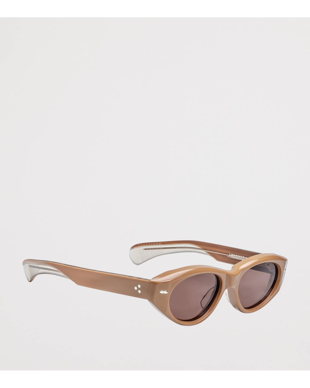 Jacques Marie Mage Brown Krasner Oval Sunglasses