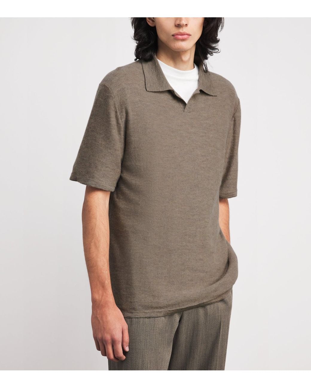 The Row Brown Morand Cashmere Top for men