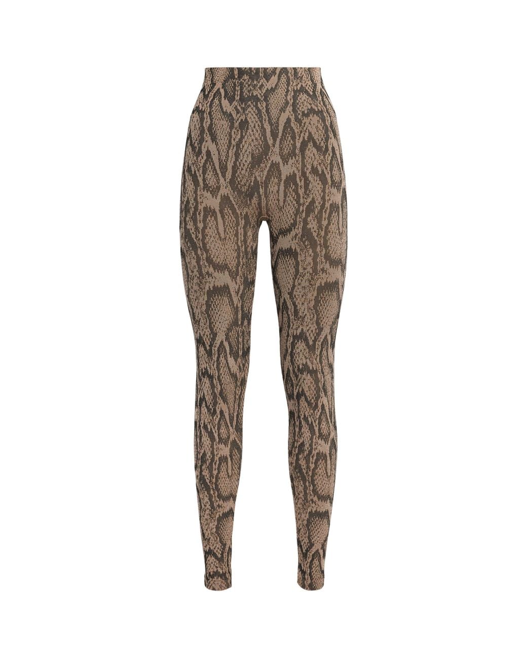 Wolford Gray Python Print Leggings
