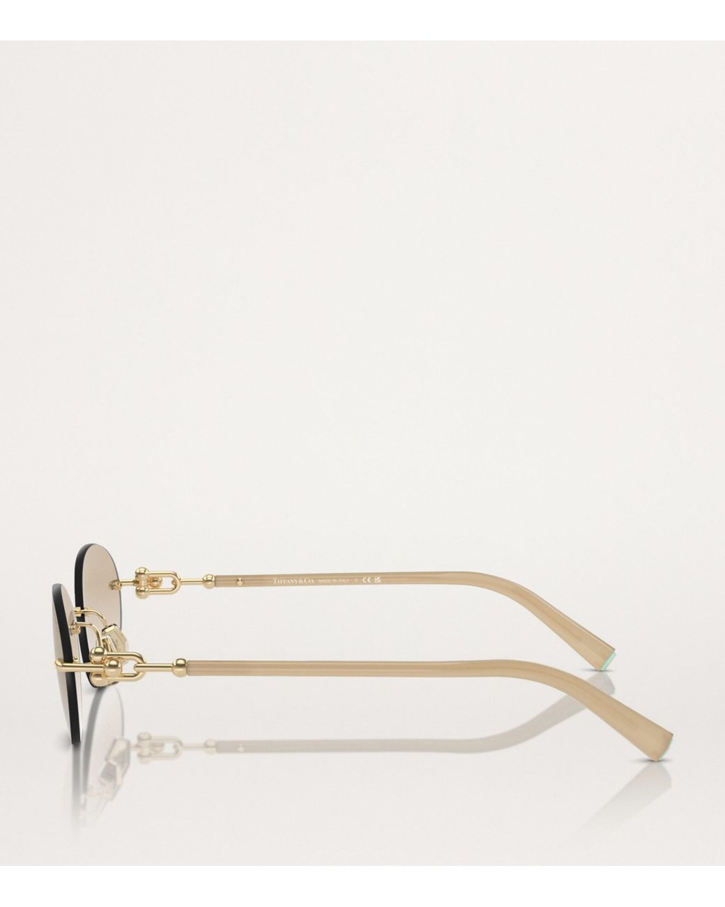 Tiffany & Co Natural Metal Sunglasses