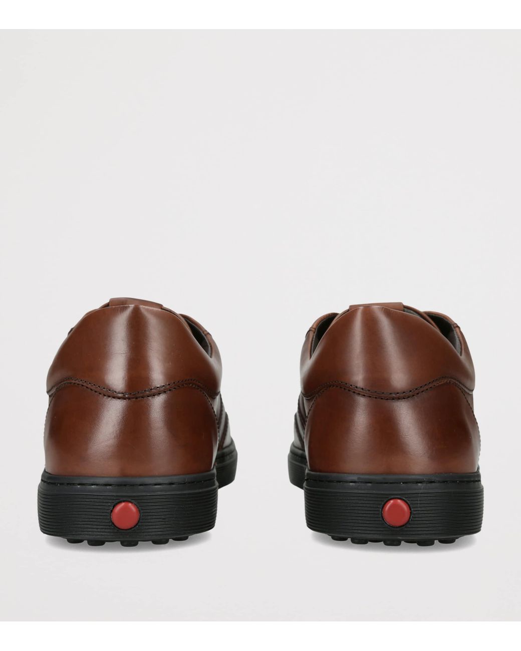 Tod's Brown Leather Elastic Cassetta Sneakers for men