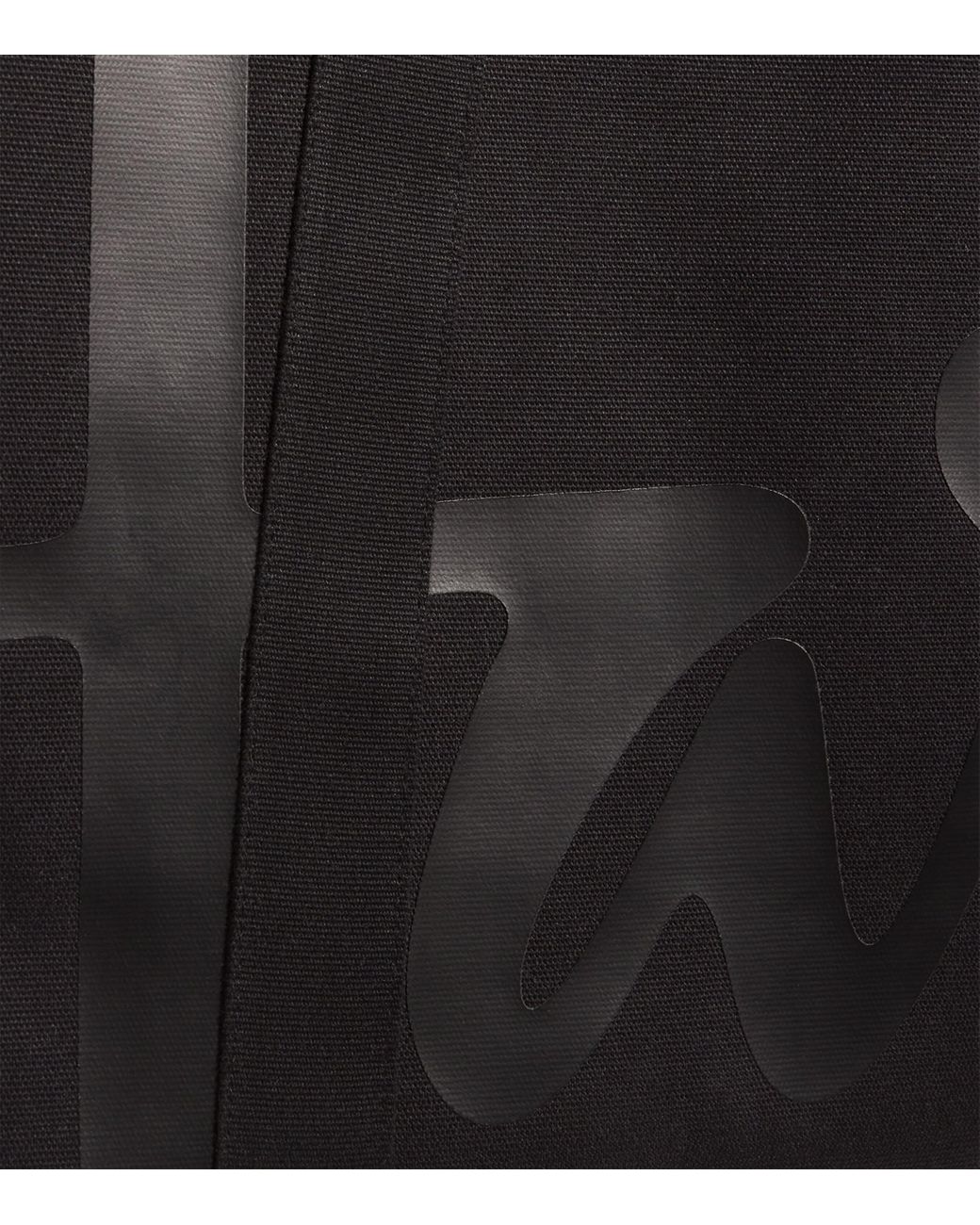 Harrods Black Large Cotton Logo Tote Bag