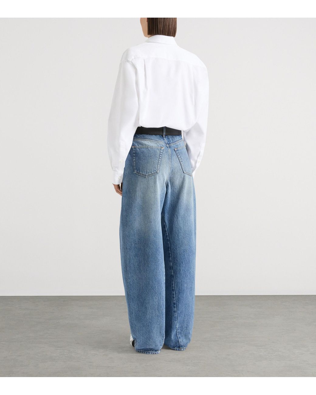 Givenchy Blue Faded Cocoon Wide-Leg Jeans