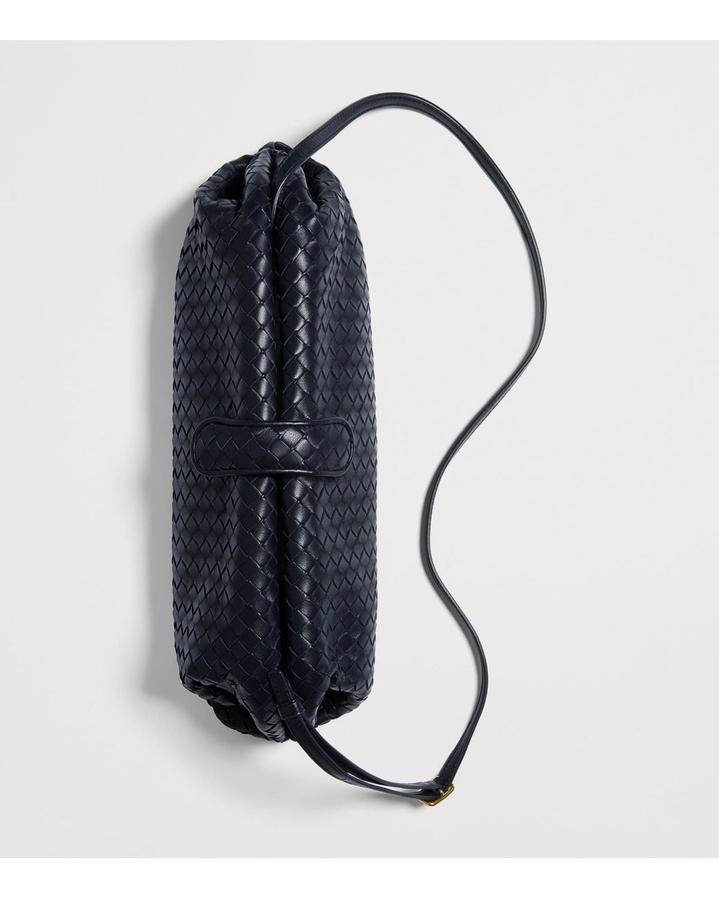 Bottega Veneta Blue Leather Lauren 1980 Clutch Bag