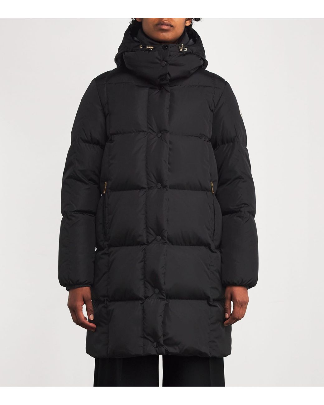 Moncler Black Down Litte Long Coat