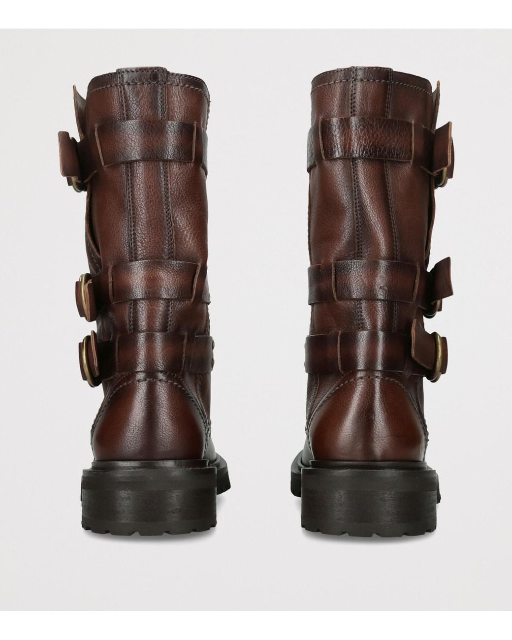 Golden Goose Deluxe Brand Brown Leather Kurt Ankle Boots 25