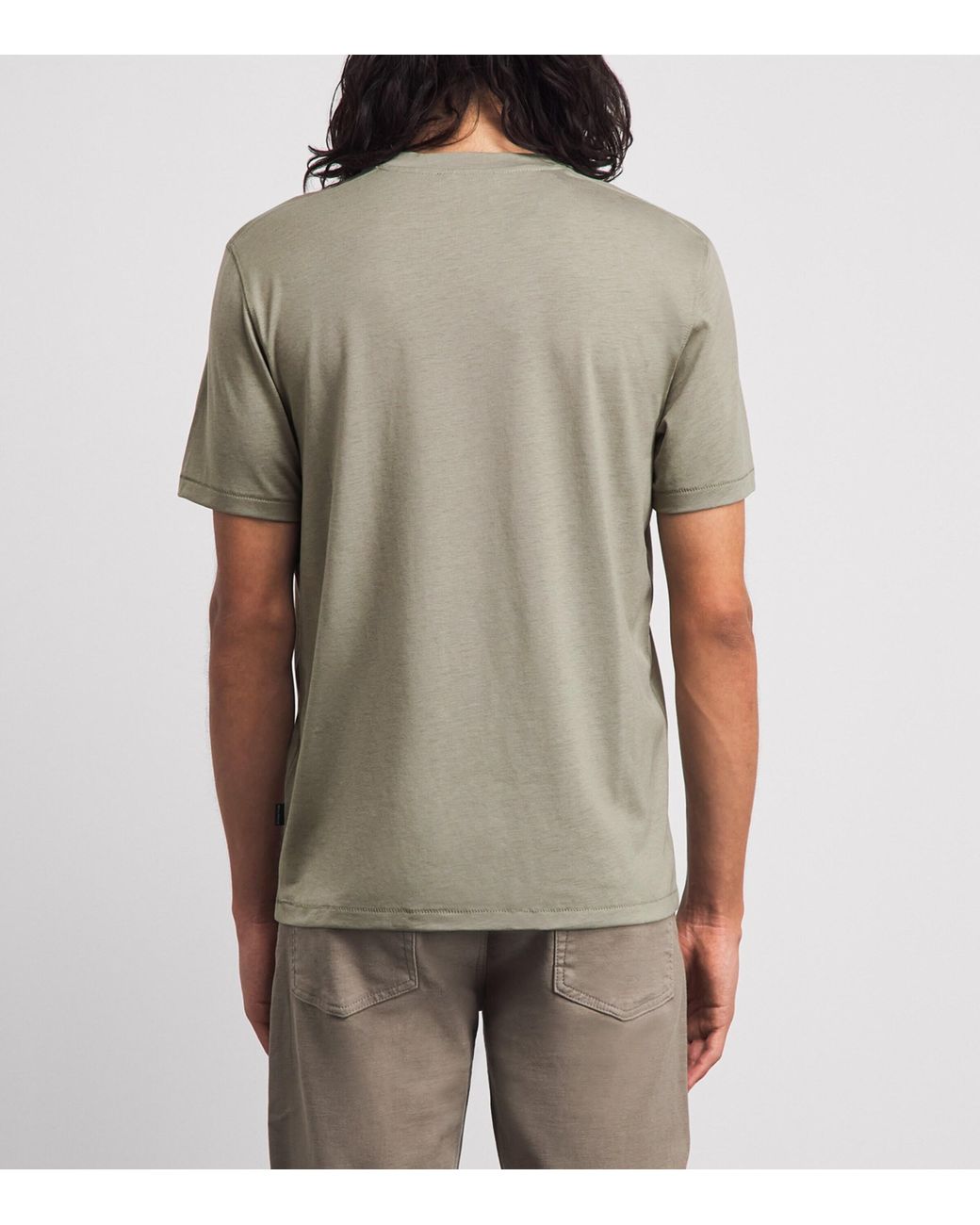7 For All Mankind Gray Crew-Neck T-Shirt for men