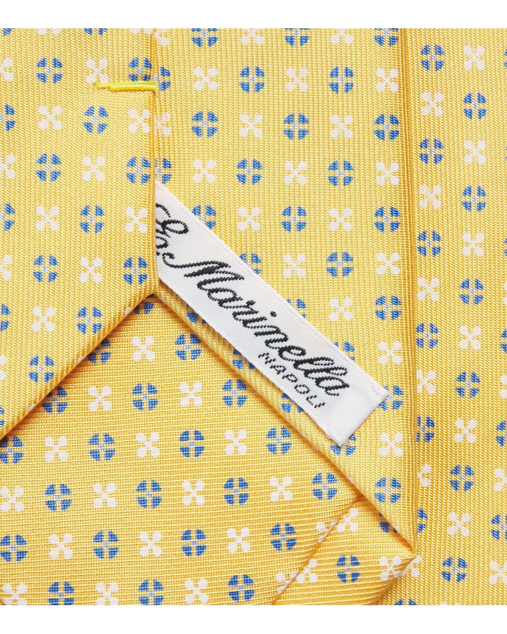 E.MARINELLA Metallic Silk Geometric Tie for men