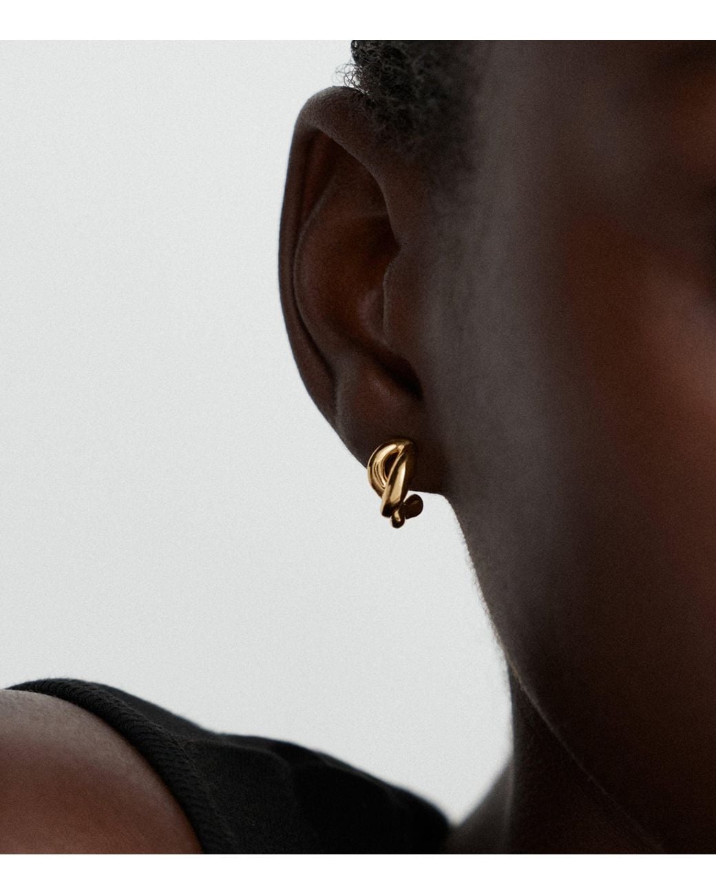 Monica Vinader Metallic Vermeil Ochre Huggie Earrings