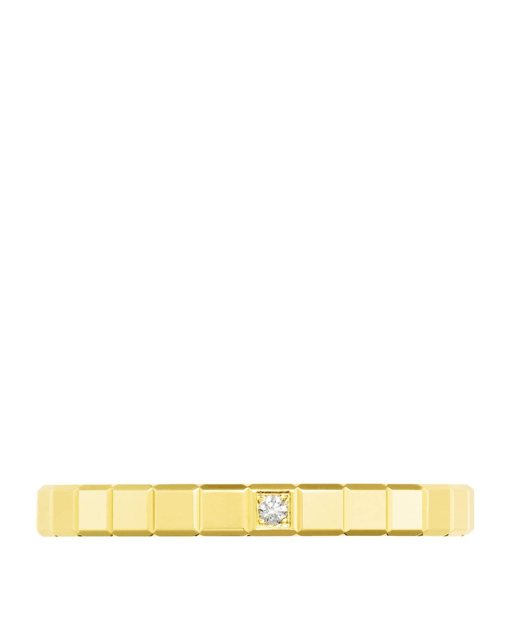 Chopard Metallic And Diamond Ice Cube Ring