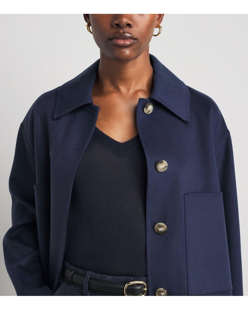 Joseph Blue Cashmere Cashair Cetus Sweater