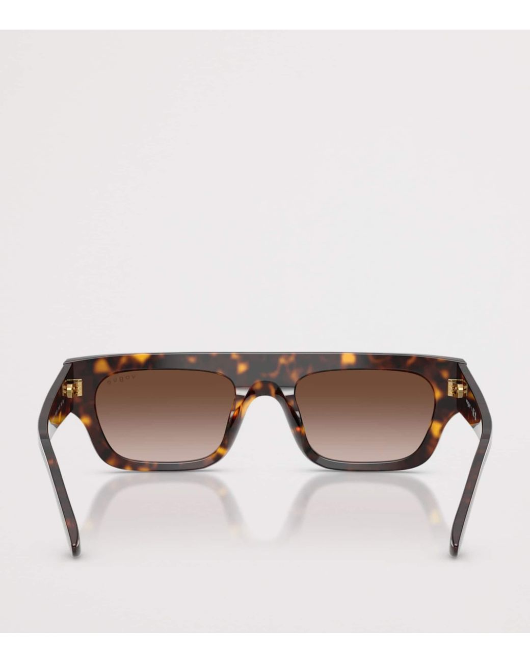 Vogue Brown Rectangular Sunglasses