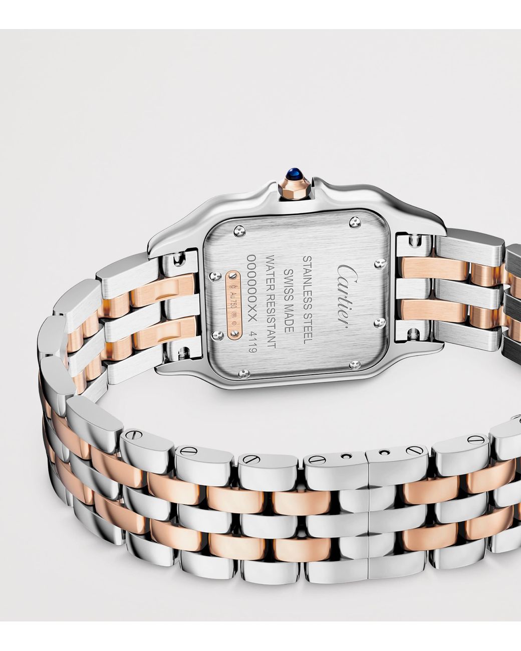 Cartier Metallic Medium Rose And Diamond Panthère De Watch