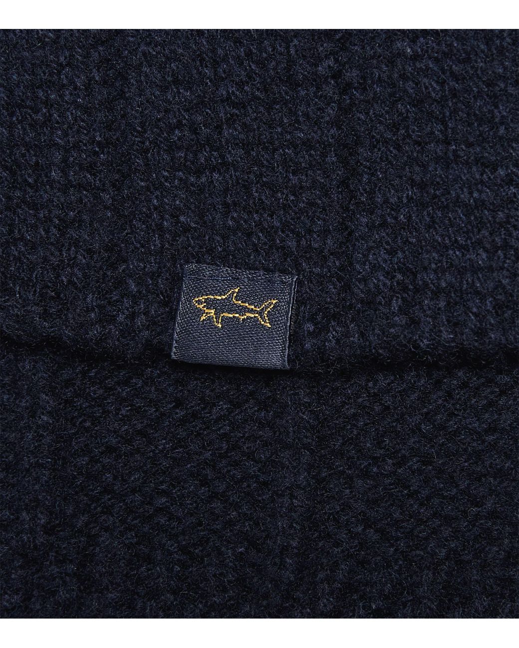 Paul & Shark Blue Ribbed Scarf for men
