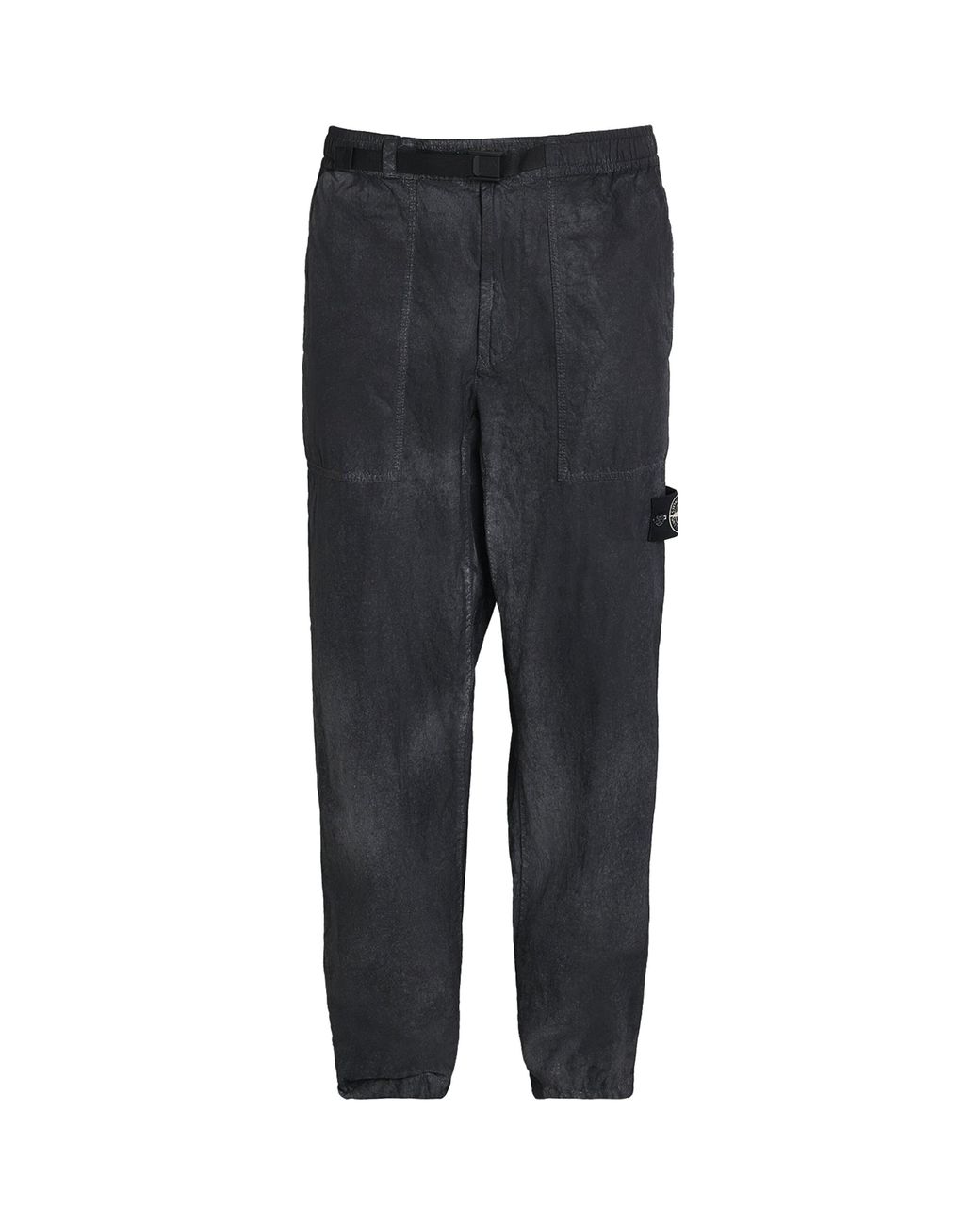 Stone Island Black Reflective Fatigue Trousers for men