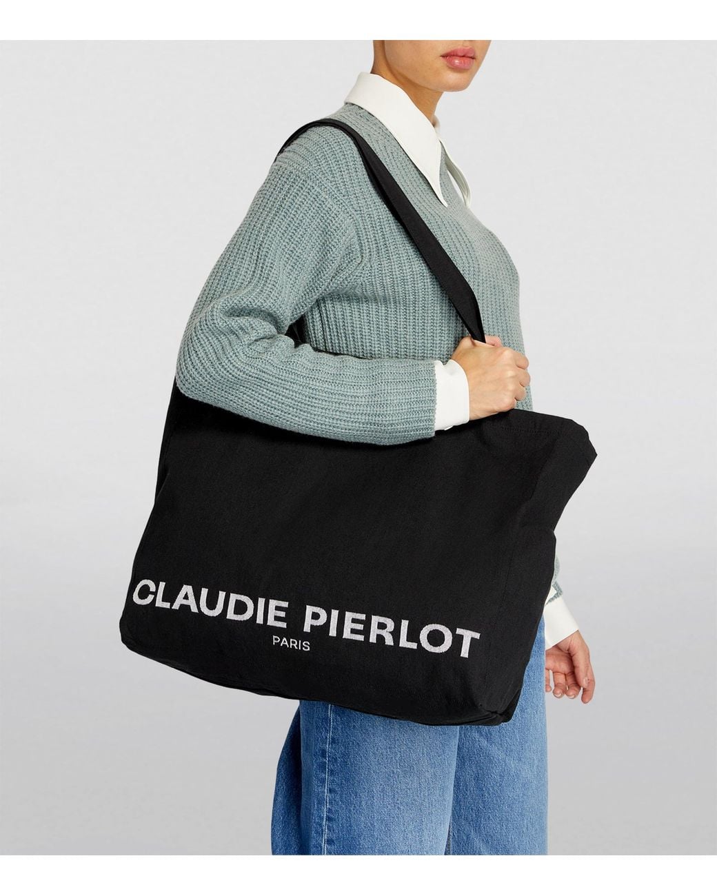 Claudie Pierlot Black Logo Tote Bag