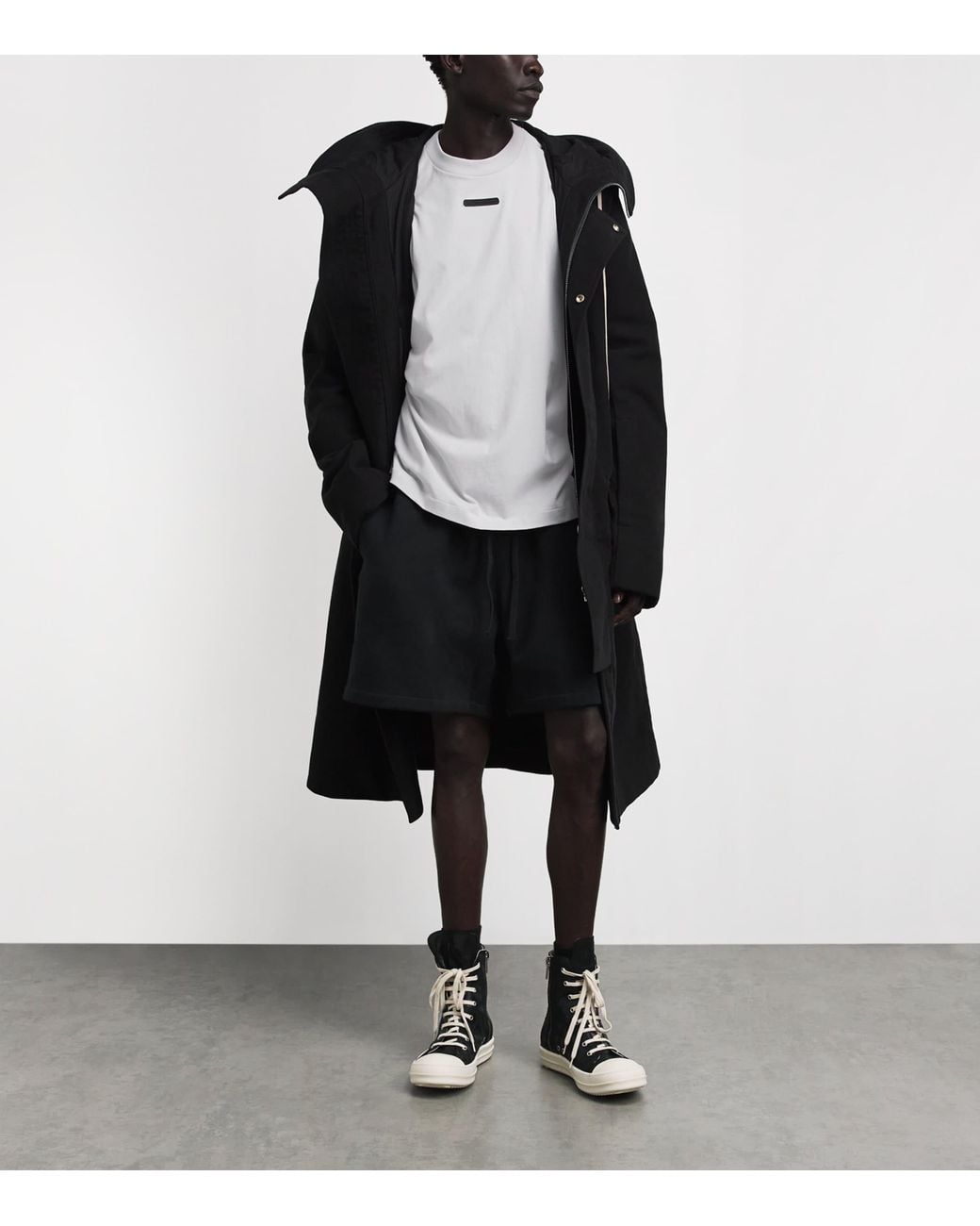 Fear Of God White Cotton Boxy Merch T-Shirt for men