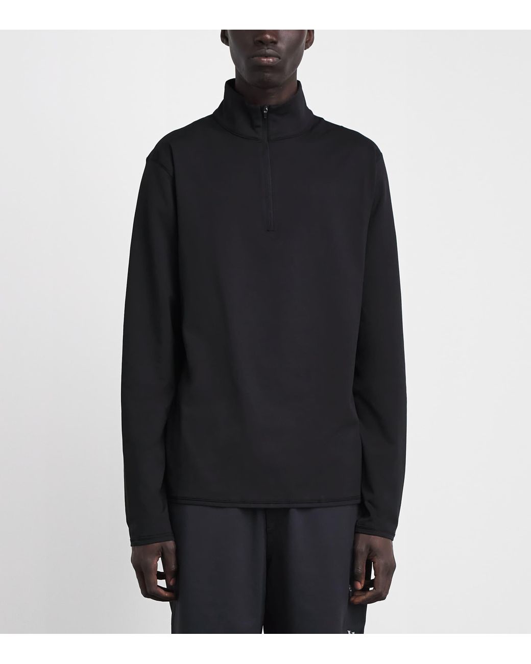 vuori Black Quarter-Zip Ponto Sweatshirt for men