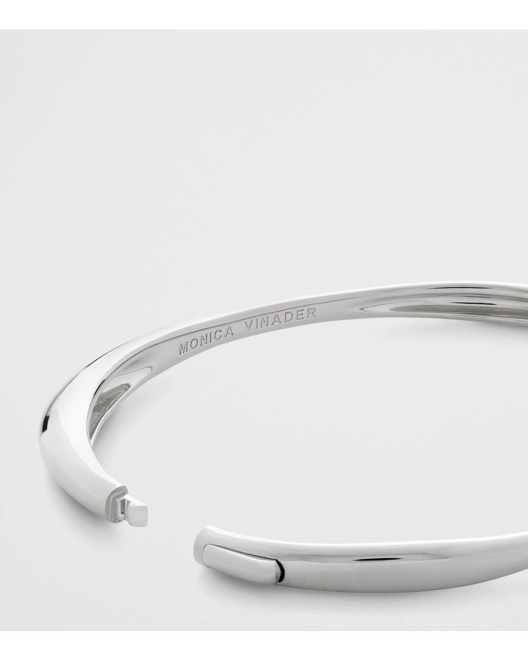 Monica Vinader White Sterling Nura Bangle