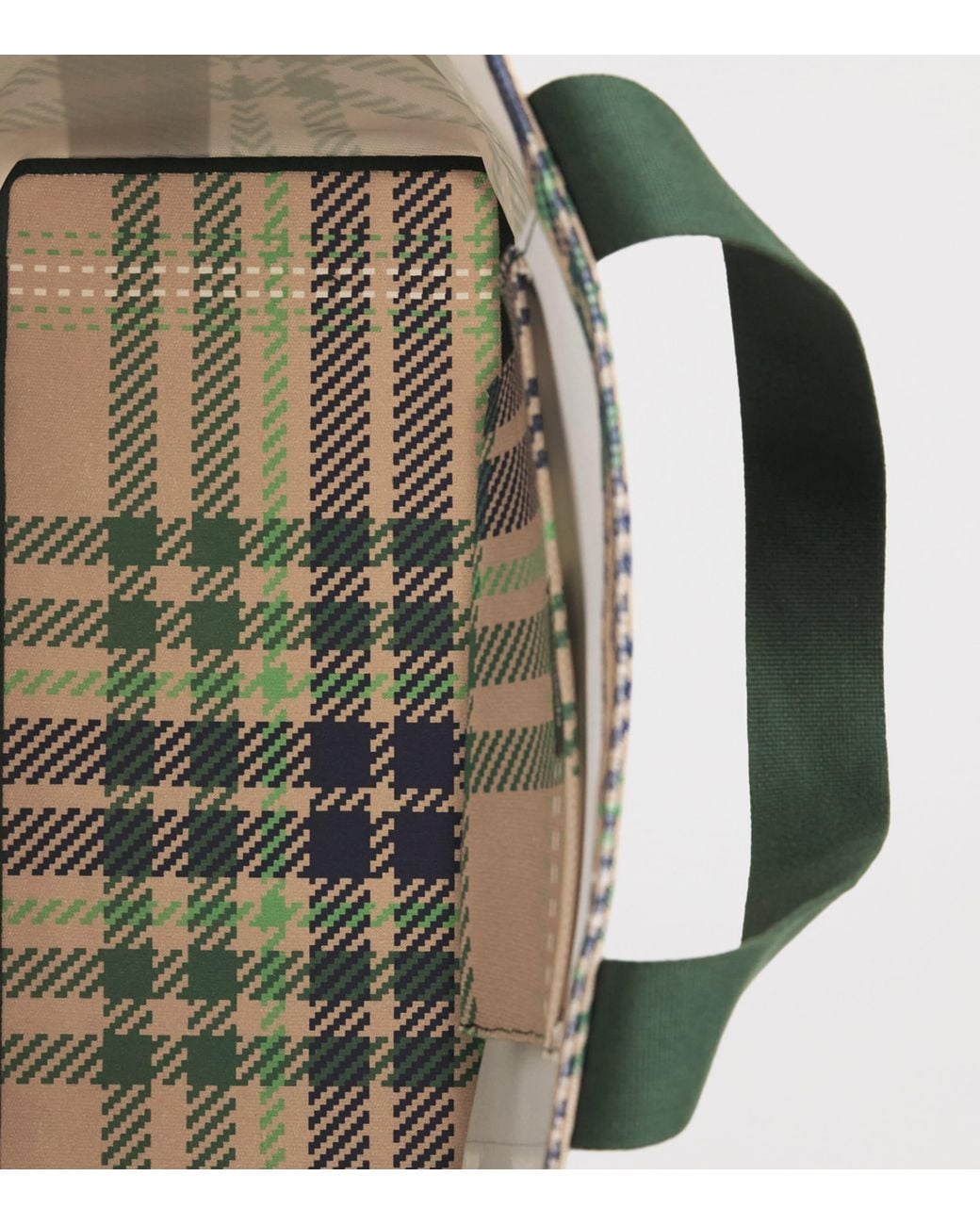 Harrods Green Large Tartan Check Tote Bag