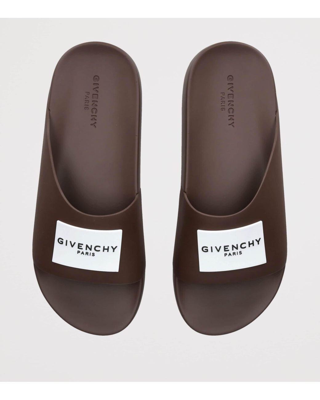 Givenchy Brown Label Slides for men