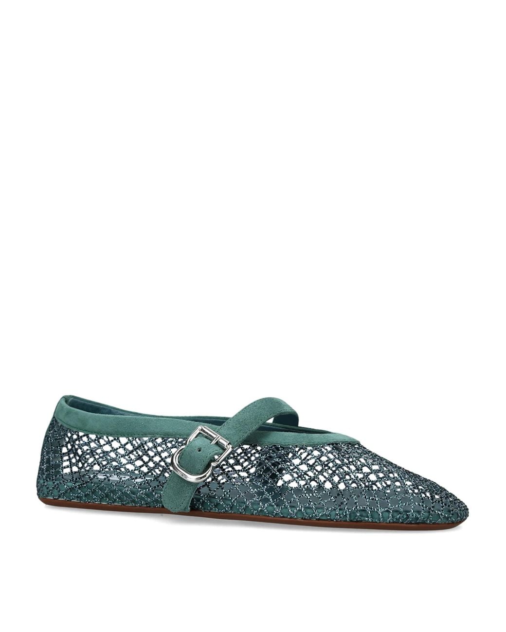 Alaïa Blue Mesh Ballet Flats