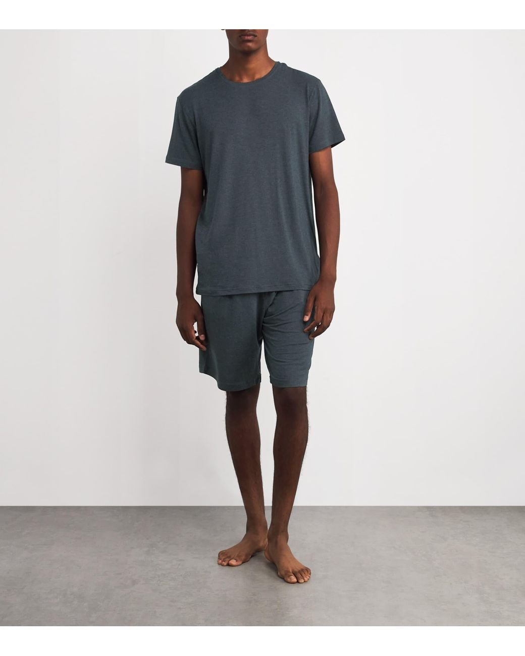 Derek Rose Blue Micro Modal T-Shirt for men