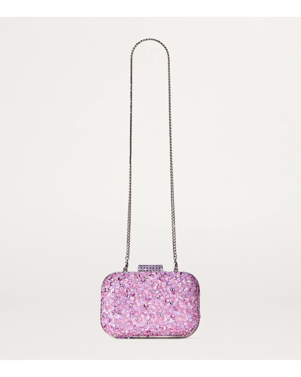 ★JIMMY CHOO★ MICRO CLOUD PEARL RHJ Jimmy Choo Micro Cloud pearl-embellished Clutch Bag | White
