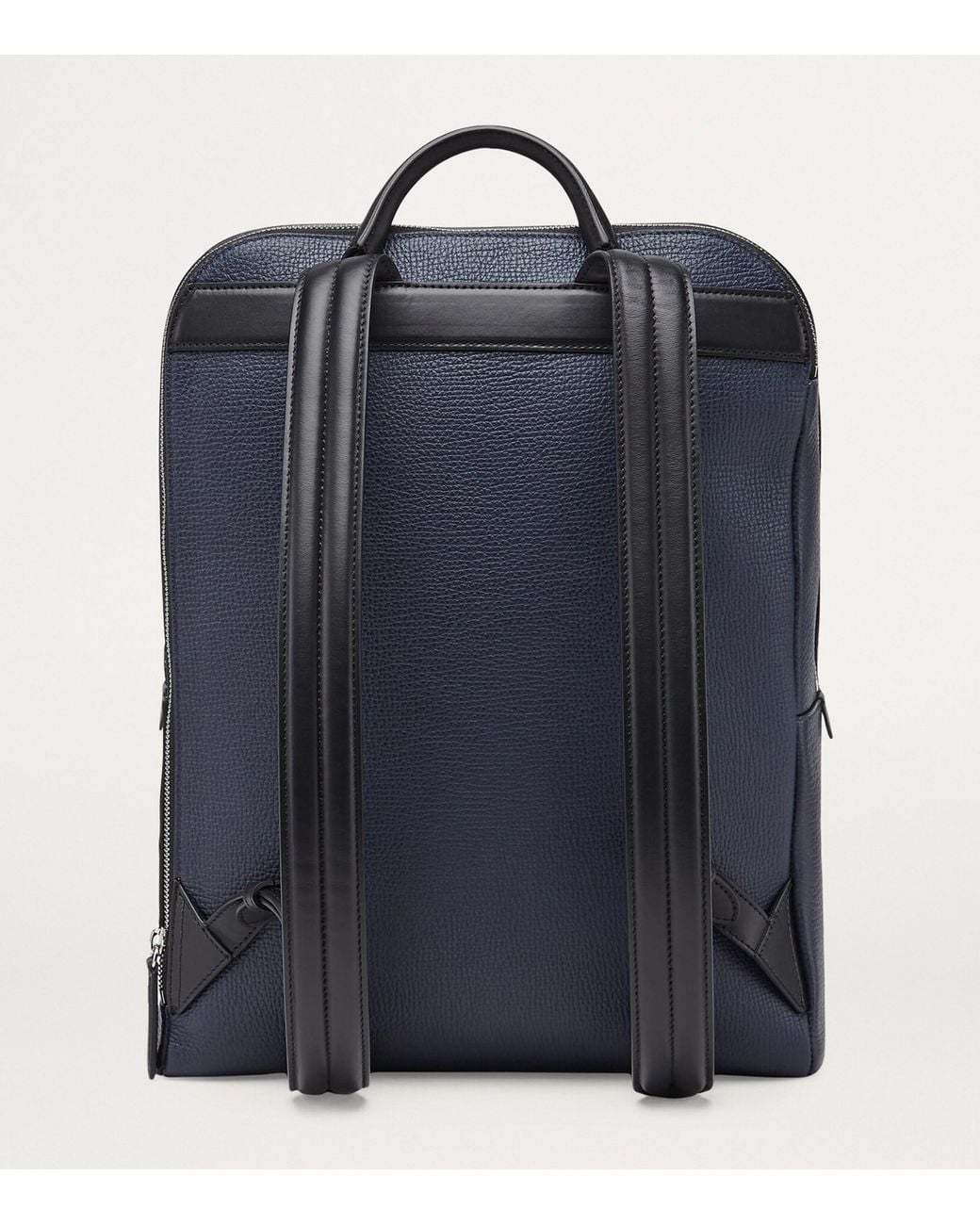 Smythson Blue Ludlow Leather Backpack for men