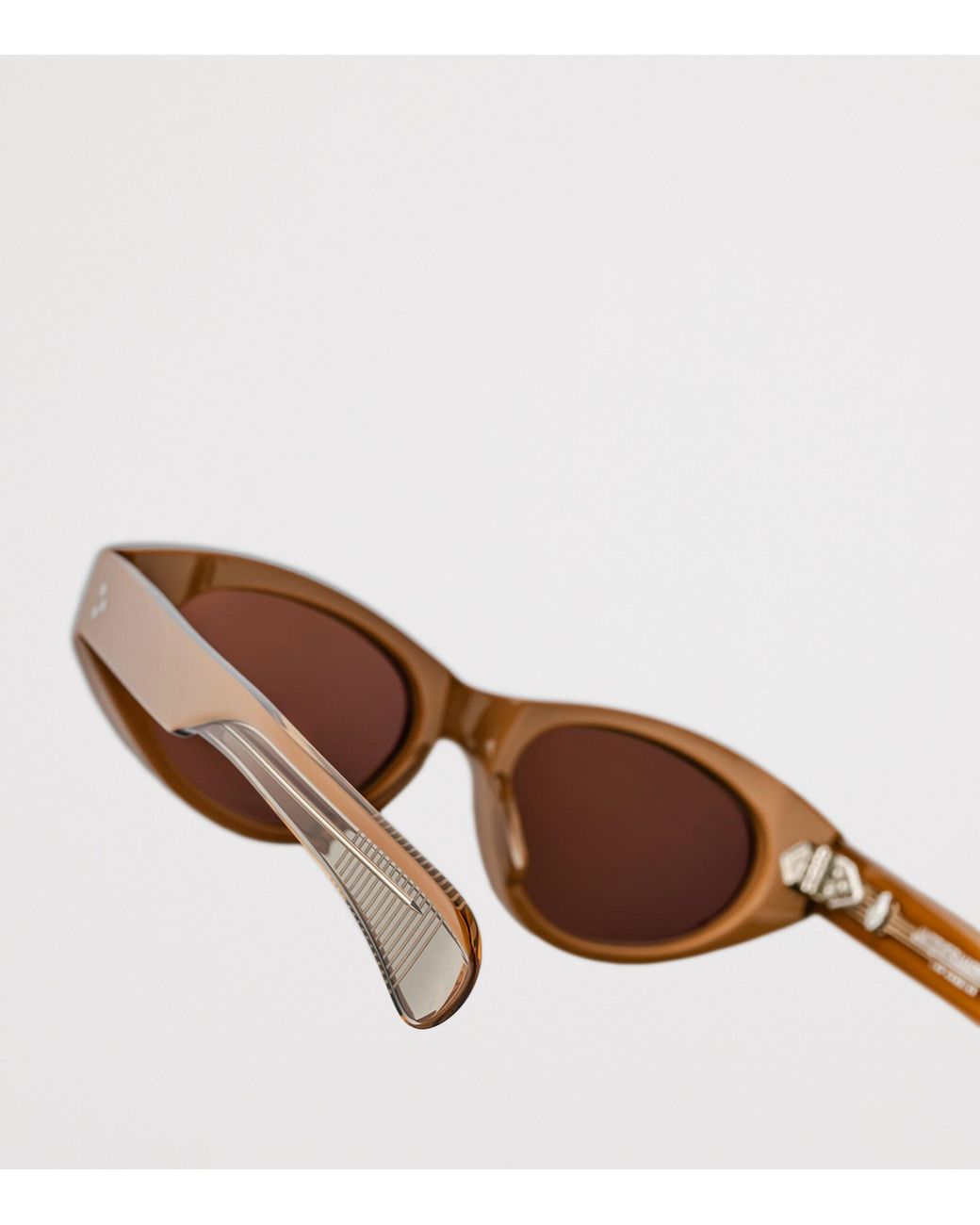 Jacques Marie Mage Brown Krasner Oval Sunglasses