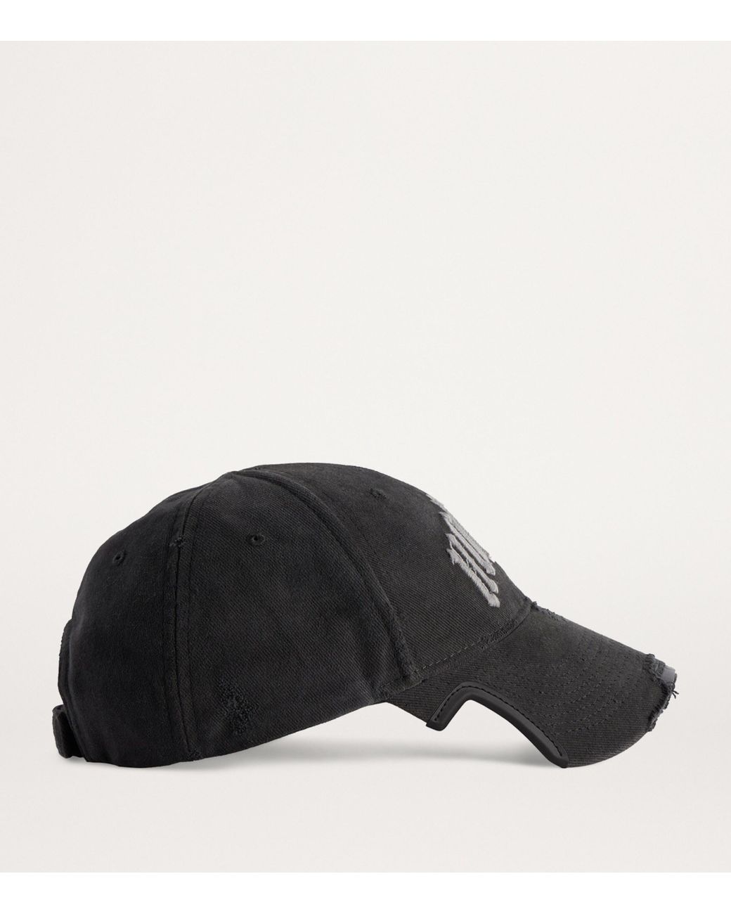 Balenciaga Cotton Nologo Baseball Cap in Black for Men | Lyst