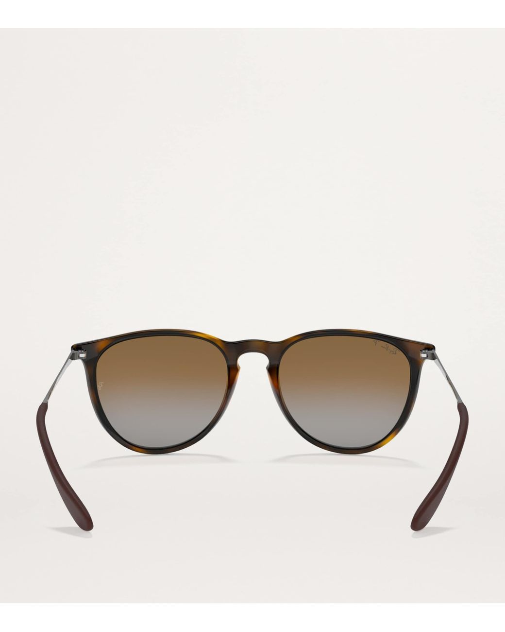 Ray-Ban Brown Round Erika Classic Sunglasses