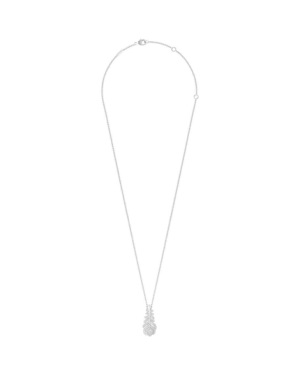 Boucheron White Xs And Diamond Plume De Paon Necklace