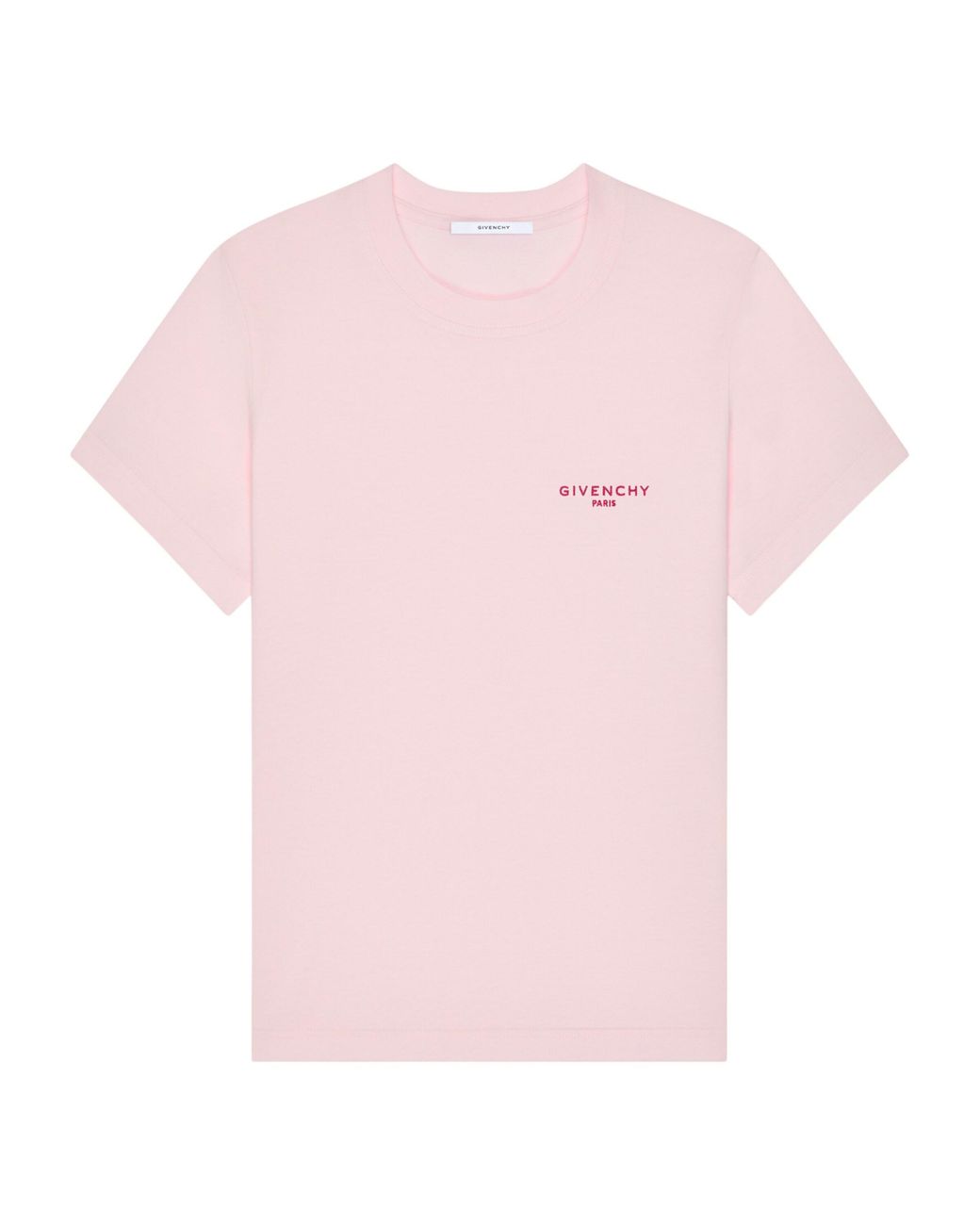 Givenchy Pink Cotton Embroidered-Logo T-Shirt